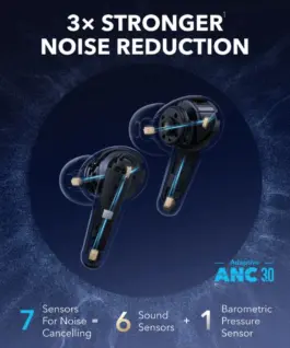 Anker Wireless earphones Soundcore Liberty 4 PRO Bluetooth glossy light blue