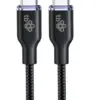 TB USB C - USB C 60W Glamour кабел 1.5m черен
