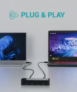 i-tec Universal KVM HUB 2x USB-C + 2x USB-A 3.0