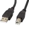 Lanberg кабел USB 2.0 AM-BM 3M черен