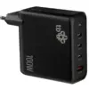 TB 3x USB C + USB A Power Delivery мрежово зарядно черен GaN 100W