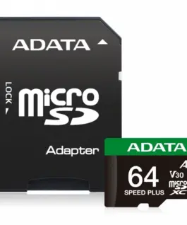 Adata microSD Speed Plus card 64GB UHS1 U3 V30 A2 160/140 MB/s