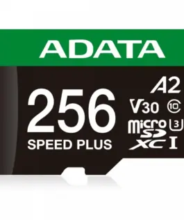 Alternative view of Adata microSD Speed Plus card 256GB UHS1 U3 V30 A2 180/160 MB/s