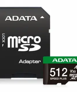 Adata microSD Speed Plus card 512GB UHS1 U3 V30 A2 180/160 MB/s