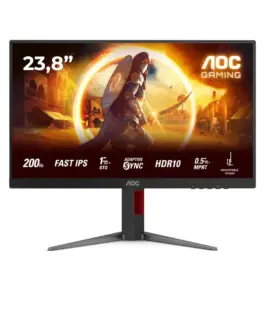 AOC Monitor 24G4HA 23.8 inches Fast IPS 200Hz HDMIx2 DP Pivot Speakers