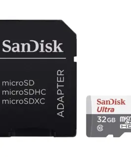 Карта памет SANDISK Ultra microSDHC 32GB + SD Adapter 100MB/s Class 10 UHS-I
