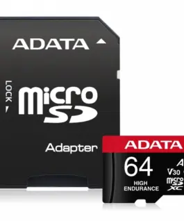 Adata mSD HighEnd 64GB UHS1 U 3 V30 A2 100/80MB/s+Ada