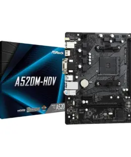 Дънна платка ASROCK A520-HDV mATX AM4 DDR4