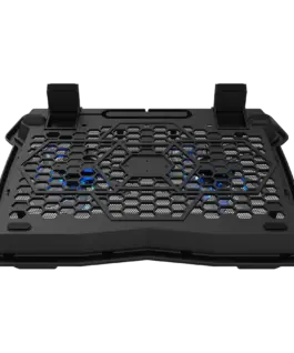 Alternative view of Охладителна подложка за лаптоп CANYON NS03, Cooling stand dual-fan with 2x2.0 USB hub, support up to 10”-15.6” laptop, ABS plastic and iron, Fans dimension:125*125*15mm(2pcs), DC 5V, fan speed: 800-1000RPM, size:340*265*30mm, 435g
