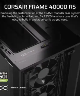 Alternative view of Corsair FRAME 4000D RS черен Mid Tower ATX