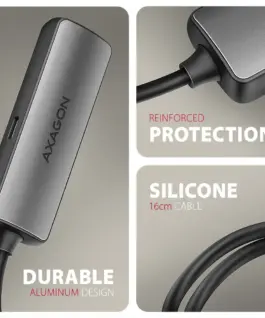 AXAGON RVC-HI8KPD USB-C HDMI 8K адаптер ALU PD 100W