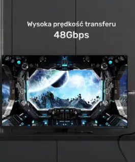 Alternative view of Unitek HDMI Optic кабел 2.1 AOC 8K120Hz 5m C11085GY03-5