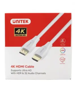 Alternative view of Unitek HDMI кабел 2.0 4K 60Hz бял, C11090AWH03-3M