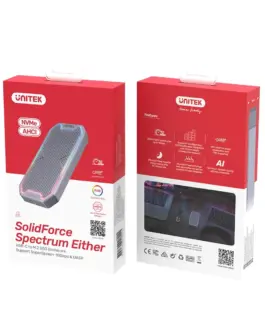 Alternative view of Unitek Enclosure M.2 NMVe/SATA, 10 Gbps, RGB, S1210B