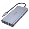 Unitek HUB USB-C 2x USB 3.1 HDMIDP RJ45 SD;D1056A