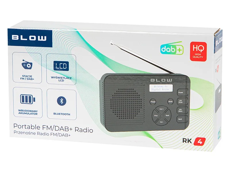 BLOW Radio RK4 FM/DAB+ kitchen, черен - Image 4