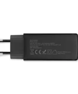 Qoltec 90W GaN зарядно 5V 20V 3A 4.5A USB C 3.1