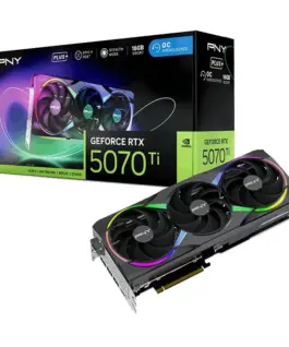 PNY видео карта GeForce RTX5070Ti+ 16GB ARGB VCG5071T16TFXXPB1-O