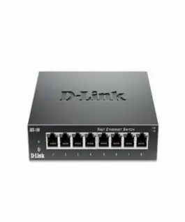 Alternative view of Суич D-Link DES-108/E, 8 портов 10/100 , метален корпус