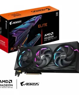 Alternative view of Gigabyte видео карта Radeon RX 9070 XT AORUS ELITE 16GB GDDR6 256bit DP/HDMI