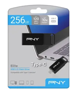 PNY Pendrive 256GB Elite USB-C 3.2 P-FD256ELC-GE