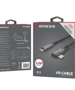 Natec USB-C M/M 3.1 GEN 2 кабел 3M 10GB/S PD60W VR