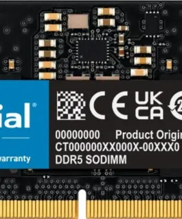 Crucial Лаптоп памет DDR5 SODIMM 32GB/5600 CL46 (16Gbit) tray packaging