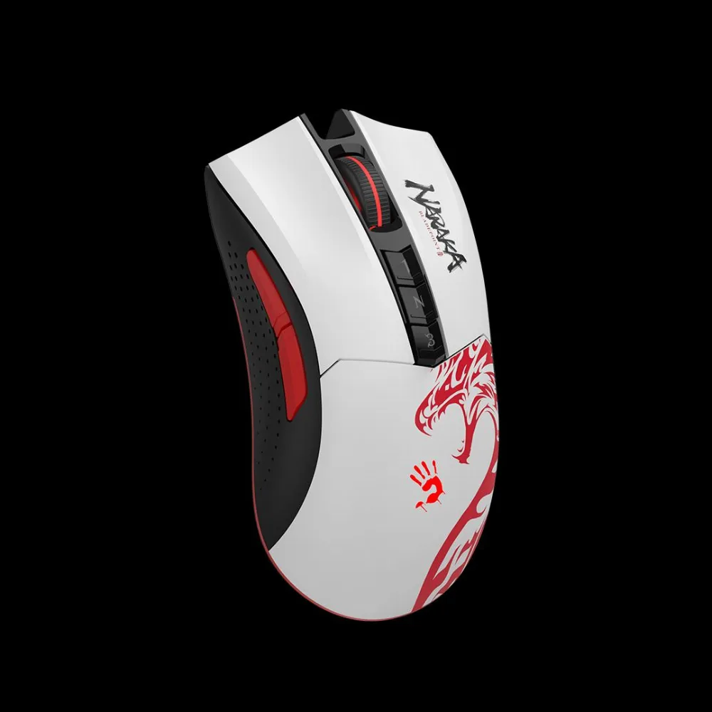 Геймърска Безжична мишка A4tech Bloody R90 Plus Naraka, 2.4 GHz, Black - Image 4