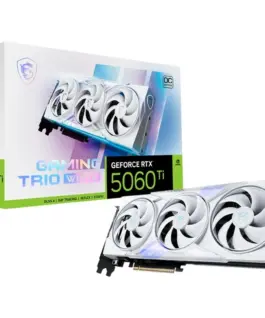 MSI видео карта GeFroce RTX 5060 Ti 16G GAMING TRIO OC бял