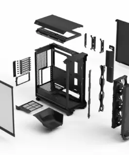 Fractal Design FDE Meshify 3 черен TG Light Tint - Image 3