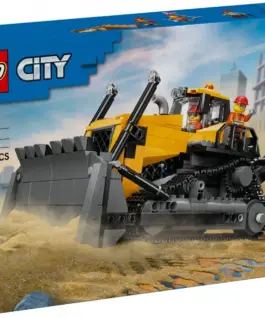 LEGO City 60466: жълт Bulldozer with Loader
