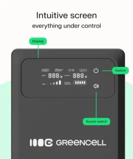Green Cell UPS AVR PowerCore 1200W/2000VA 24VDC