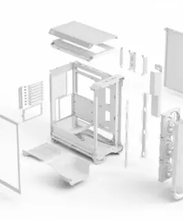 Fractal Design Meshify 3 бял TG Clear Tint