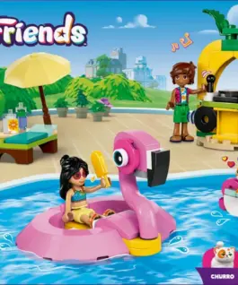 LEGO Friends 42658 building blocks: Pool party with a unicorn and a flamingo