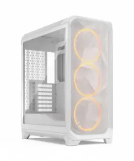 Fractal Design Meshify 3 бял RGB TG Light Tint