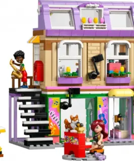 Alternative view of LEGO Friends 42653 building blocks: Music Shop and Apartment