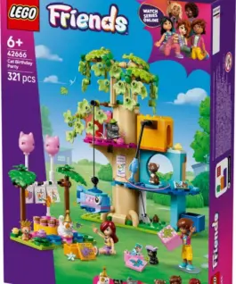LEGO Friends 42666 building blocks: Cat Birthday Party and Tree House