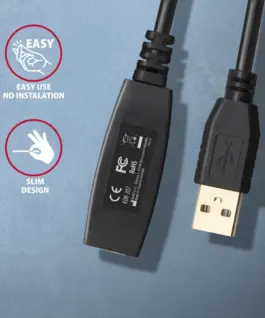 AXAGON ADR-207 USB 2.0 A-M – A-F akt. 7m Кабел