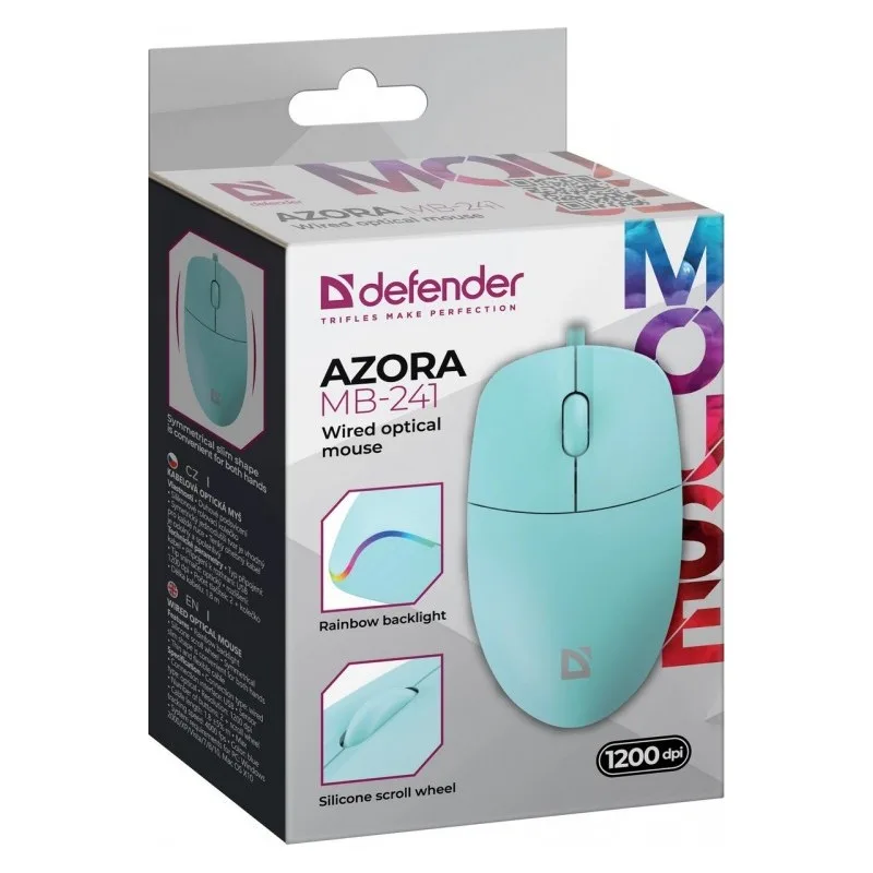 Defender WIчервен мишка AZORA MB-24 1 1200 DPI MINT - Image 4