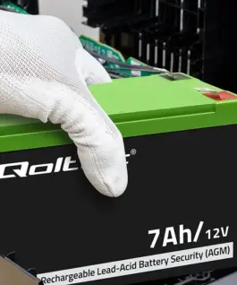Qoltec AGM battery 12V 7Ah