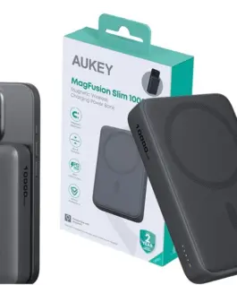 AUKEY PB-MS04 Gray Qi2 външна батерия 10000mAh 20W | MagSafe PD