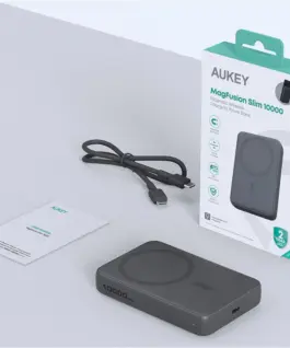 AUKEY PB-MS04 Gray Qi2 външна батерия 10000mAh 20W | MagSafe PD
