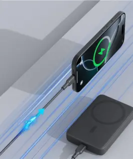 AUKEY PB-MS04 Gray Qi2 външна батерия 10000mAh 20W | MagSafe PD