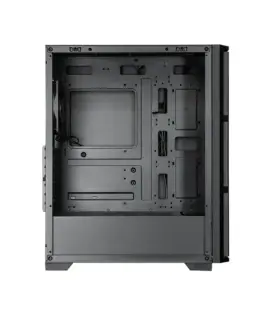 Chieftec кутия за компютър AS-02B-TG-OP Midi Tower черен