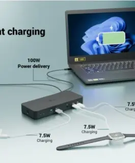 i-tec USB-C Intelligent Triple Display Docking Station Power Delivery 100W