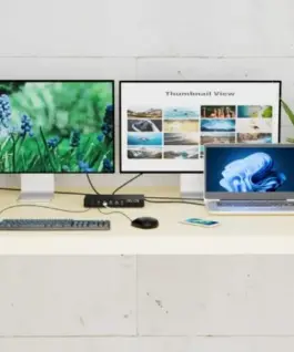 Alternative view of i-tec USB-C KVM Dock PRO Three Hosts Dual Video 2x Power Delivery max 92W