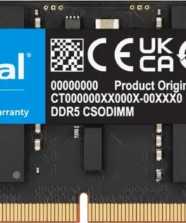 Crucial памет за лаптоп DDR5 CSODIMM 24GB (1*24GB)/6400 CL52