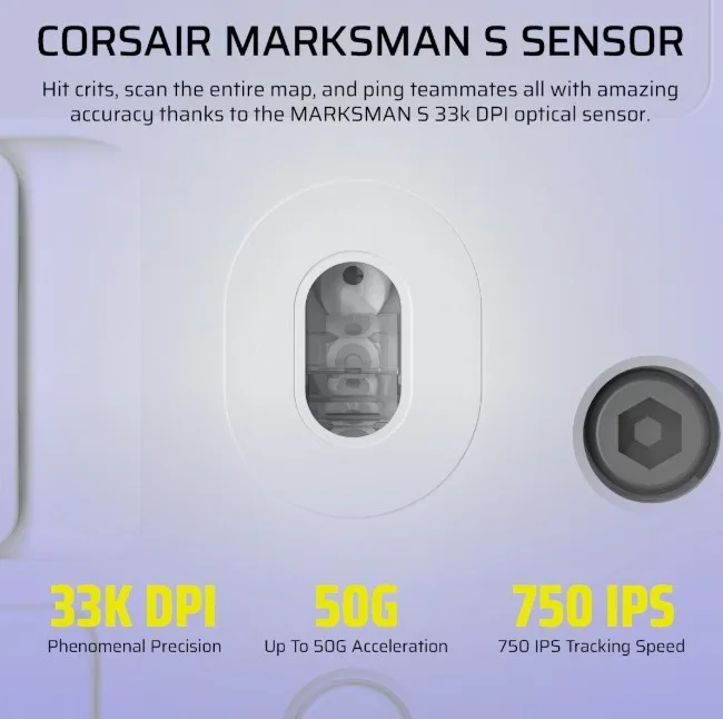 Corsair Mouse Scimitar Elite Wireless SE бял 33000 DPI - Image 3