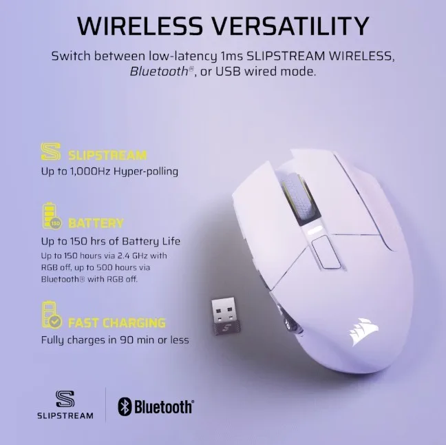 Corsair Mouse Scimitar Elite Wireless SE бял 33000 DPI - Image 4