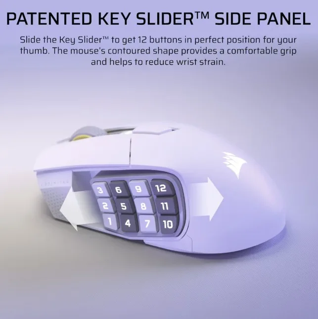 Corsair Mouse Scimitar Elite Wireless SE бял 33000 DPI - Image 5